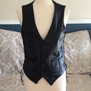 Vintage Park V leather vest.